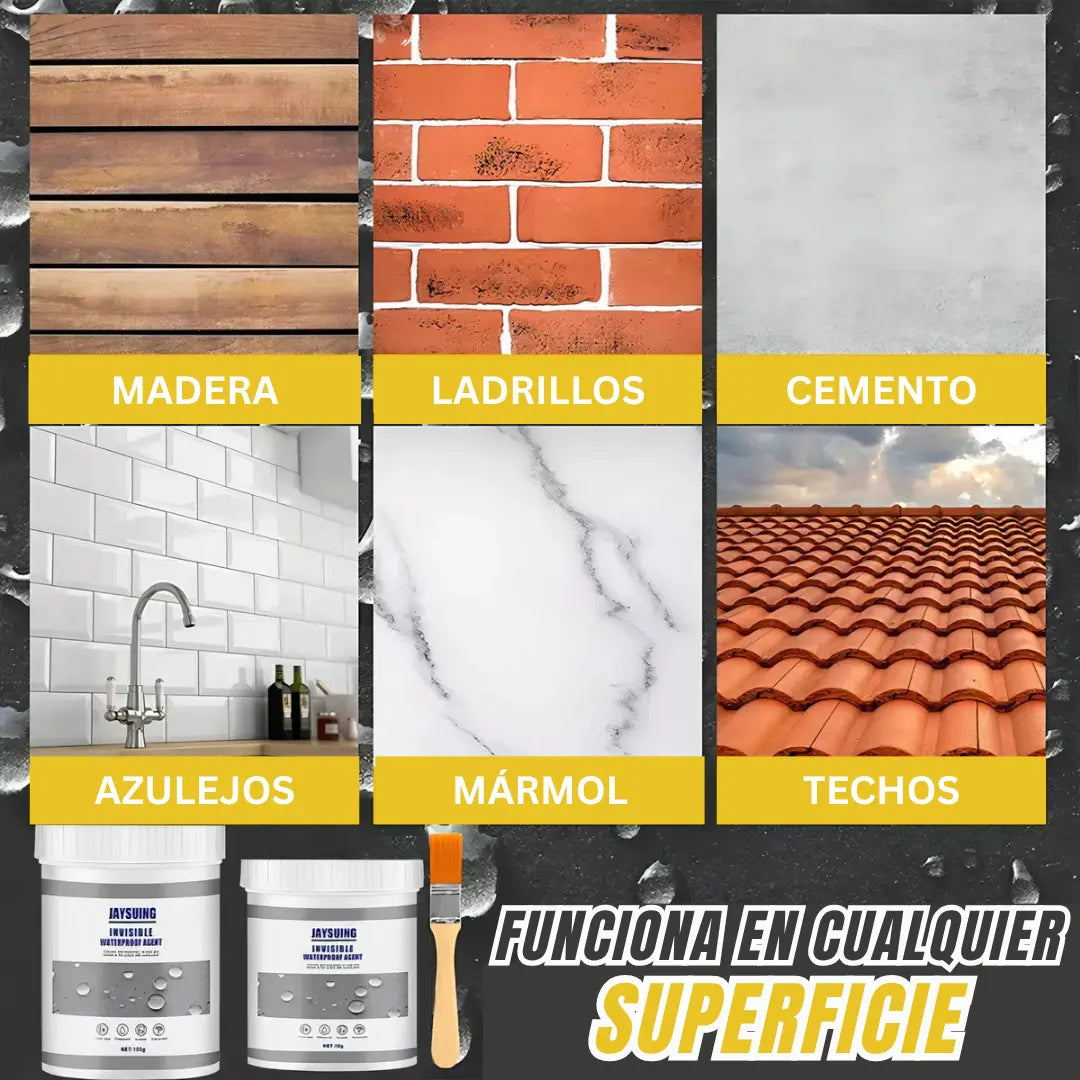 CRYSTALSHIELD - Sellador Impermeabilizante Transparente Profesional