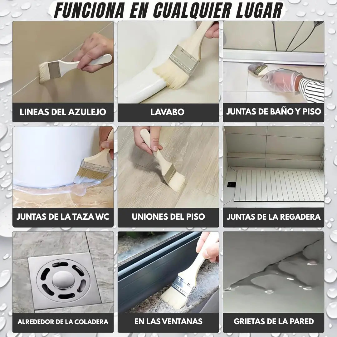CRYSTALSHIELD - Sellador Impermeabilizante Transparente Profesional