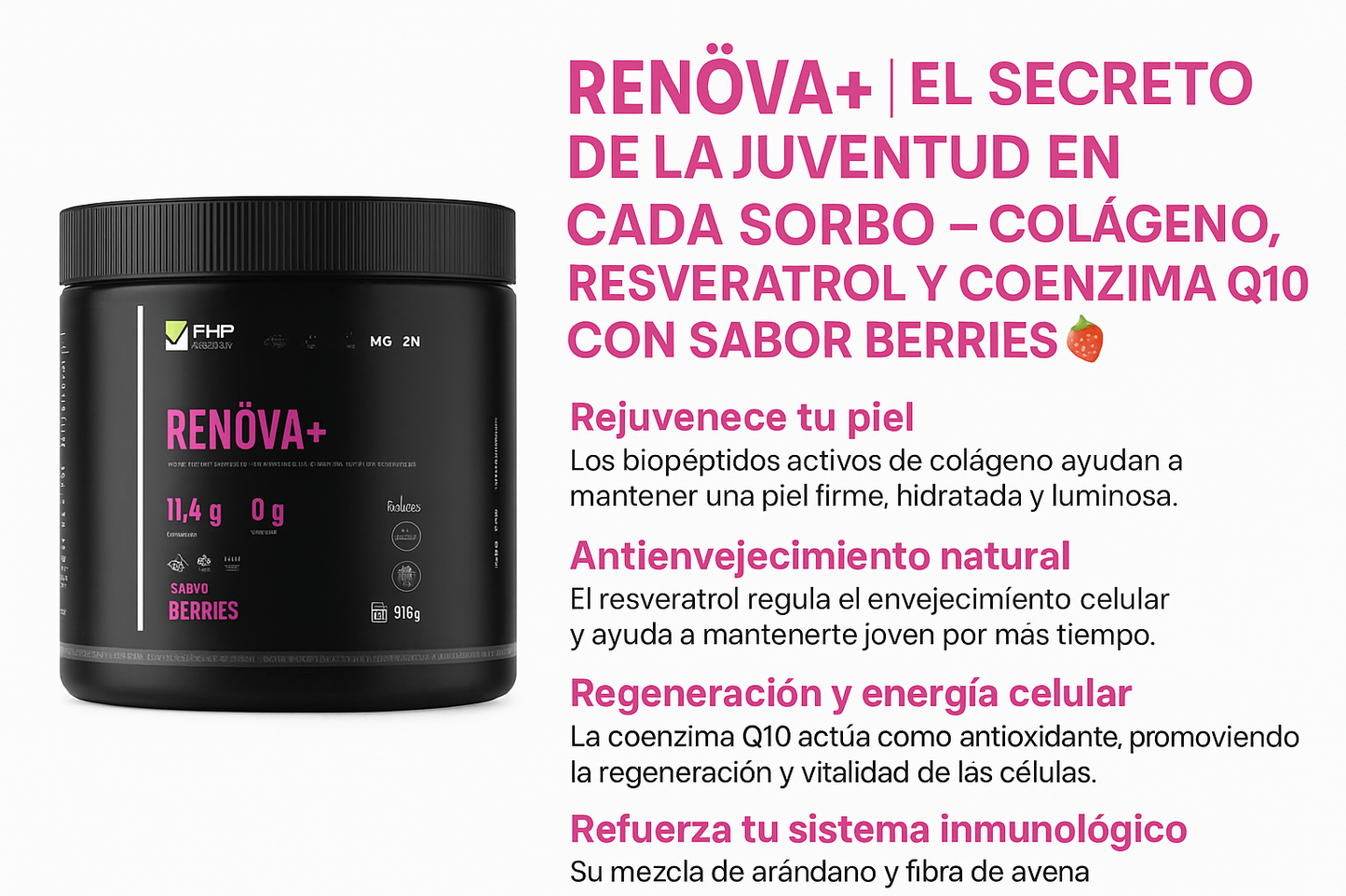 🌸 RENÖVA+ – Dosis Diaria de Juventud