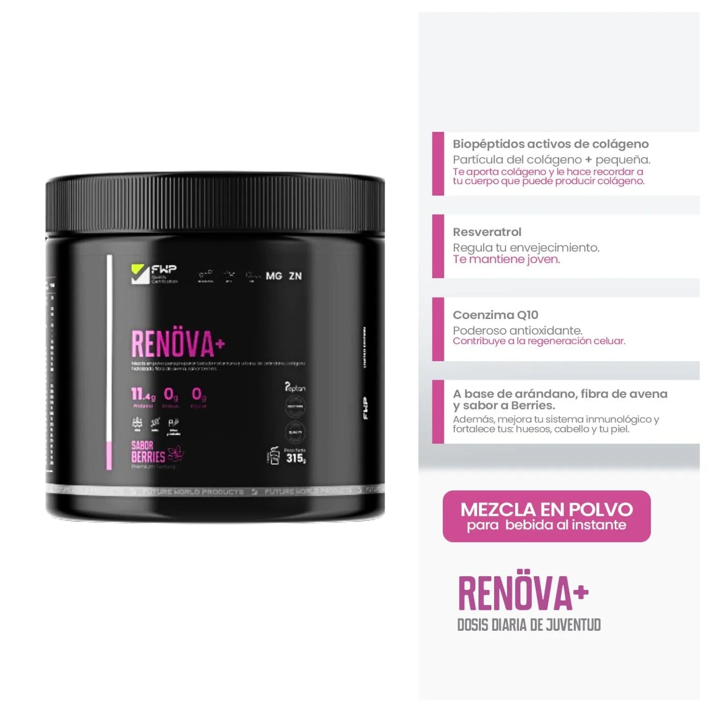 🌸 RENÖVA+ – Dosis Diaria de Juventud