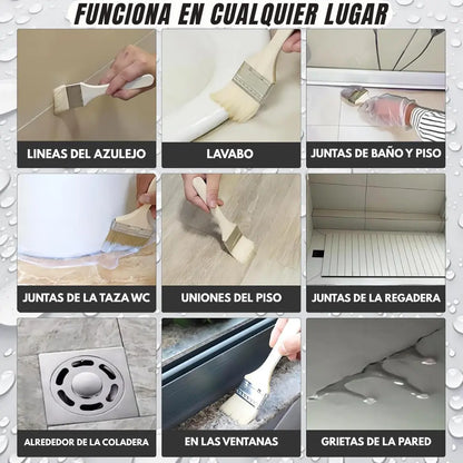 CRYSTALSHIELD - Sellador Impermeabilizante Transparente Profesional